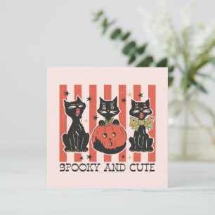 Sombrío y lindo - Gato negro y calabaza