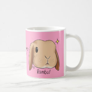 Somebunny le ama rosa de la taza