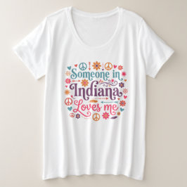 Someone in Indiana Loves Me Boho Hippie Design