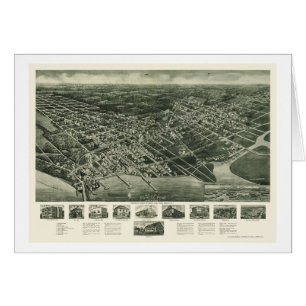 Somers-Punto, mapa panorámico de NJ - 1925