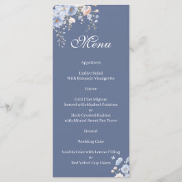 Something blue floral Menu