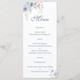 Something blue floral Menu