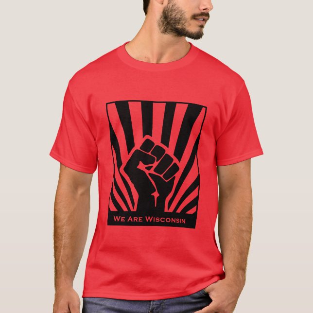 Somos camiseta de la solidaridad de Wisconsin - (Anverso)