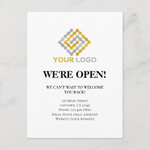 Somos Invitación de reapertura de negocios abierto