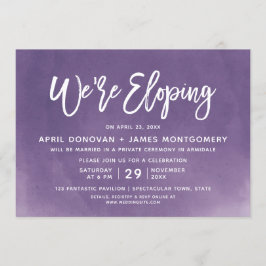 Somos invitación Eloping de la boda de la