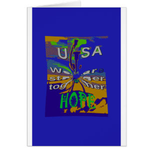 Somos más fuertes juntos divertidos USA Hope patró