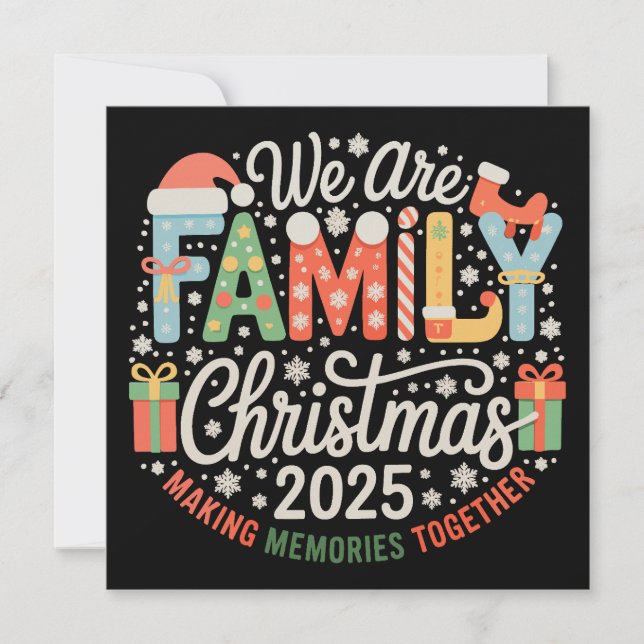 Somos Navidad Familiar 2025 Vacaciones de Navidad (Anverso)