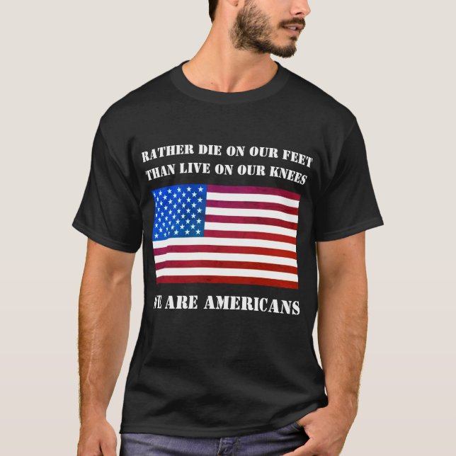 Somos norteamericanos (filtro, oscuridad) camiseta (Anverso)