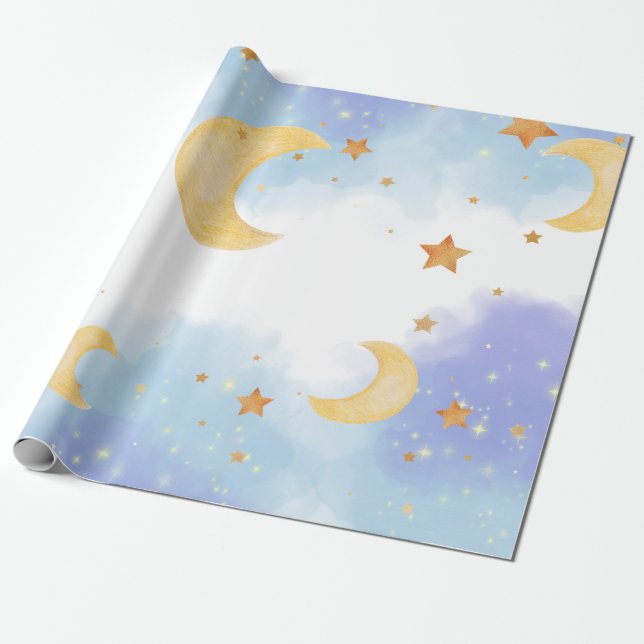 Somos papel para envolver regalos "Sobre la Luna" (Desenrollado)