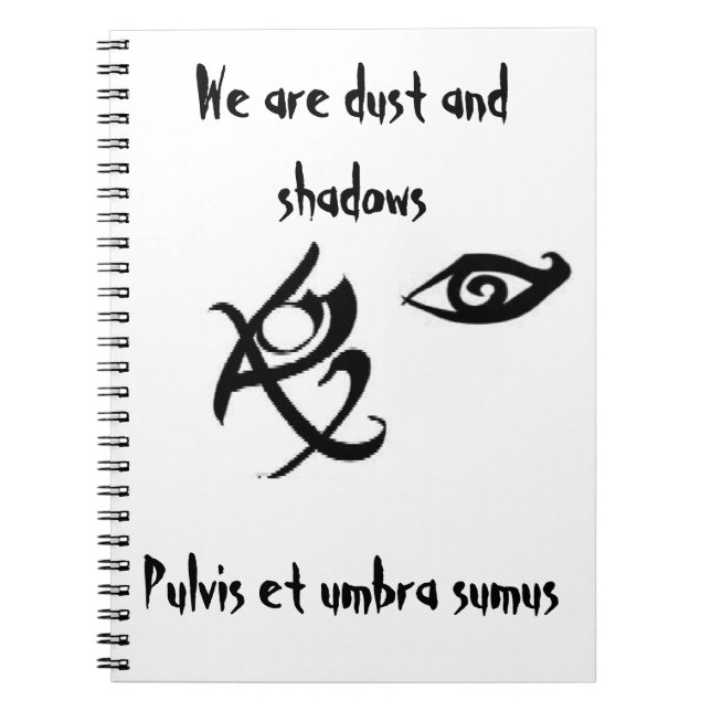 Somos polvo y sombreamos el cuaderno (Frente)