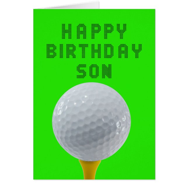 Son Birthday Golf (Frente)