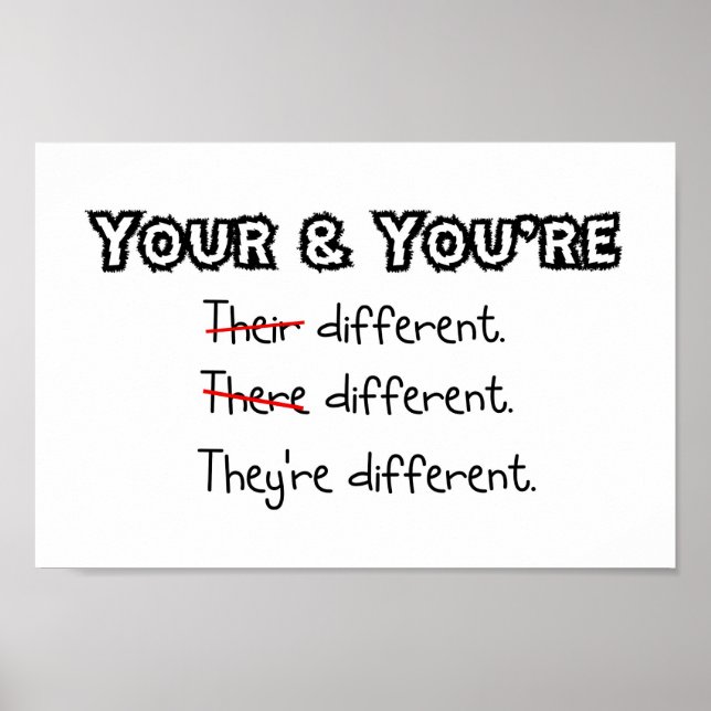 Son diferentes. Póster (Frente)