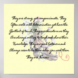 "Son enfermeras", poema de la impresión del arte