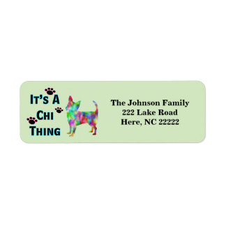 Son etiquetas de dirección de devolución de cosa d