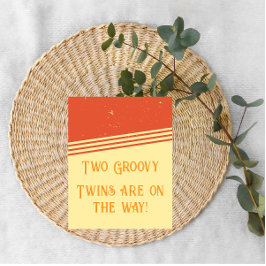 ¡Son gemelos! Dos Invitaciones de embarazo de Groo