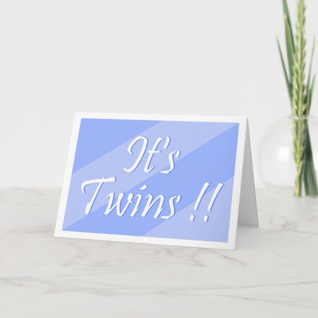 ¡¡Son gemelos!! Tarjeta de (chicos) (Anverso)