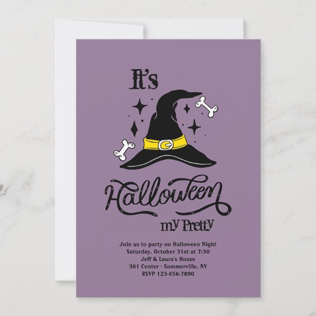 Son invitaciones para la fiesta de Halloween (Anverso)