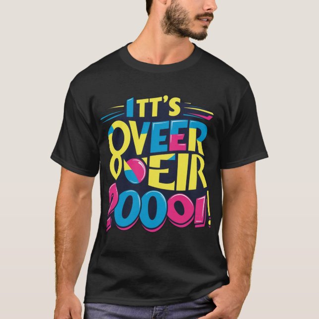 "¡Son más de 9000!" Diseño de camisetas retro (Anverso)