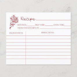 Son más tarjetas de receta de ducha de novia
