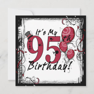 Son mis 95ª invitaciones para la fiesta de cumplea