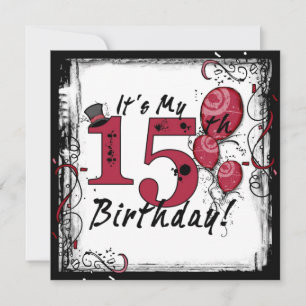 Son mis invitaciones gruesas de la fiesta de cumpl