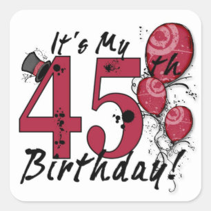 Son mis pegatinas de globo de 45 años