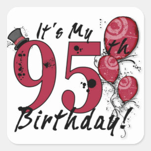 Son mis pegatinas de globo de 95 años