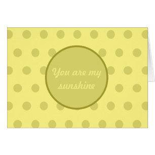 Son Mis Tarjetas Blank Sunshine (Amarillo Mantequi