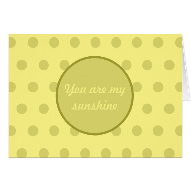 Son Mis Tarjetas Blank Sunshine (Amarillo Mantequi (Anverso (Horizontal))