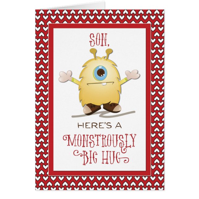 Son Monster Hug Valentine Hearts (Frente)