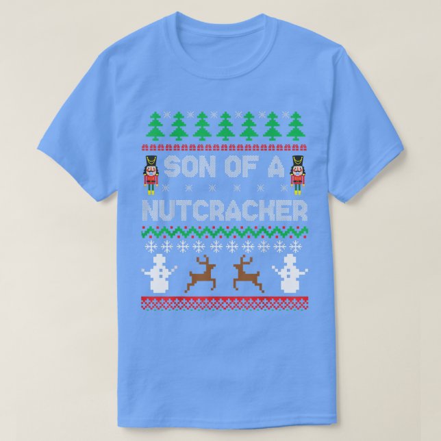 Son of a Nutcracker Funny Ugly Christmas Sweater P (Diseño del anverso)