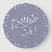 Son Pilates O' Clock Diversión Purple Script reloj