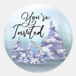 Son Sellos para sobres de Woodlands Invitados