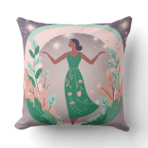 Soñada almohada cuadrada de jardín