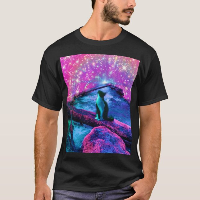 Soñador Etéreo - Camiseta de Gato  (Anverso)