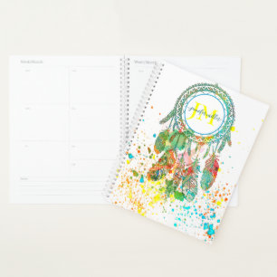 Soñador salpicaduras personalizadas agenda