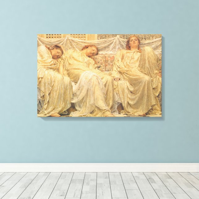 Soñadores de Albert Joseph Moore, arte victoriano (Insitu (piso de madera))