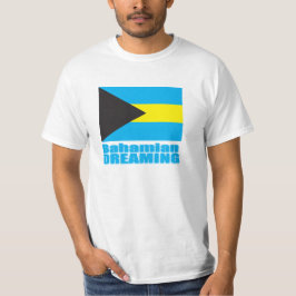 Soñando bahamiano camiseta bandera de Bahamas