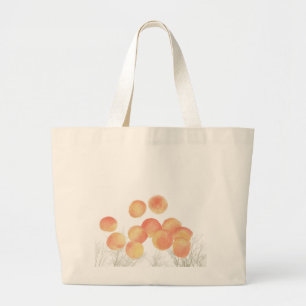 Soñando con albaricoques en la bolsa de compras de