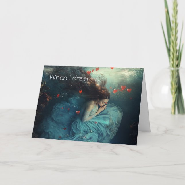 Soñando con el amor, tarjeta El día de San Valentí (Anverso)