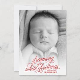 Soñando con la tarjeta de fotos de Navidad