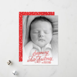 Soñando con la tarjeta de fotos de Navidad