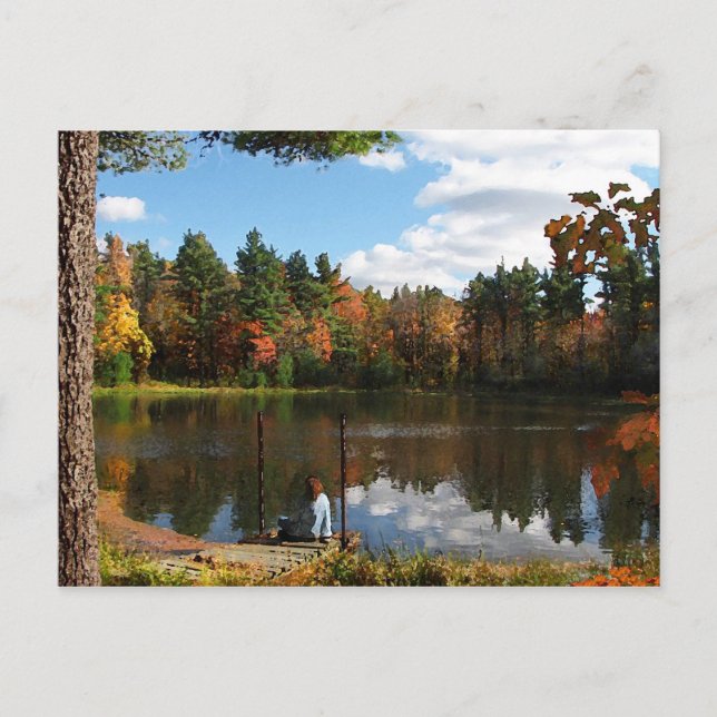 Soñando con la tarjeta postal de Dock (Anverso)