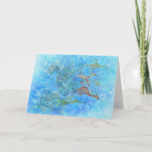 Soñando con las tarjetas de felicitación Aquamarin