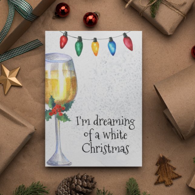 Soñando con un amante del vino blanco Navidad (Subido por el creador)