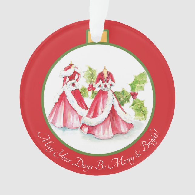 Soñando con un blanco adorno de Navidad (Anverso)