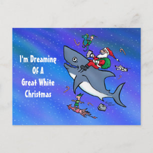 Soñando Con Un Gran Navidad Tiburón Blanco