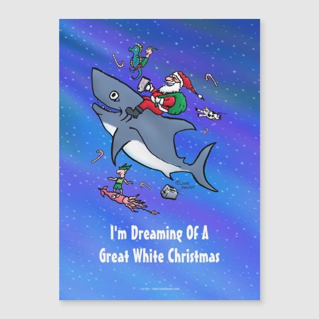 Soñando Con Un Gran Tiburón Blanco Y Navidades Gra (Anverso)