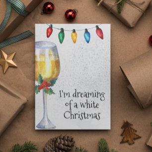Soñando con un vino blanco de Navidad para amantes