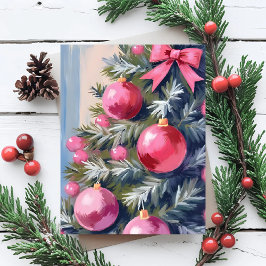 Soñando con una Navidad Rosa | Alegre Acuarela
